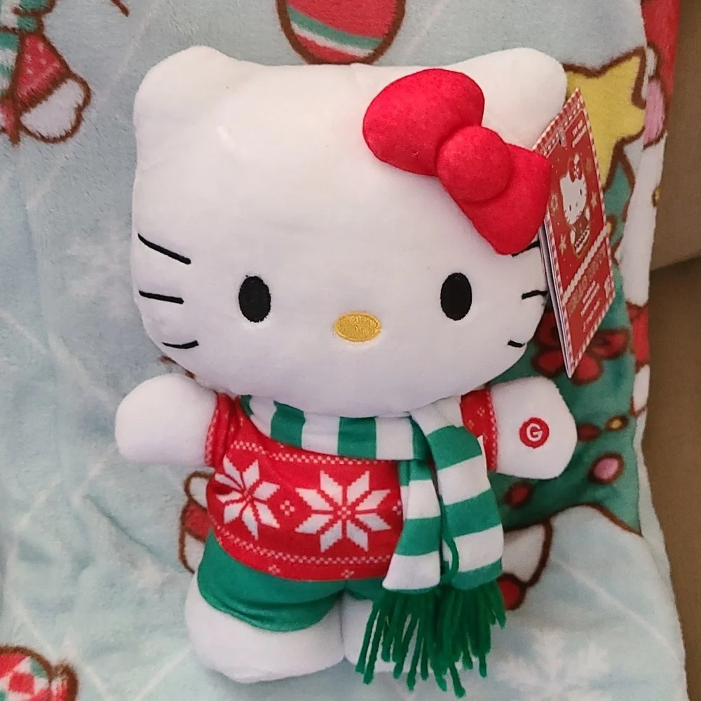 Hello Kitty Christmas Blanket Set 🎄 HTF